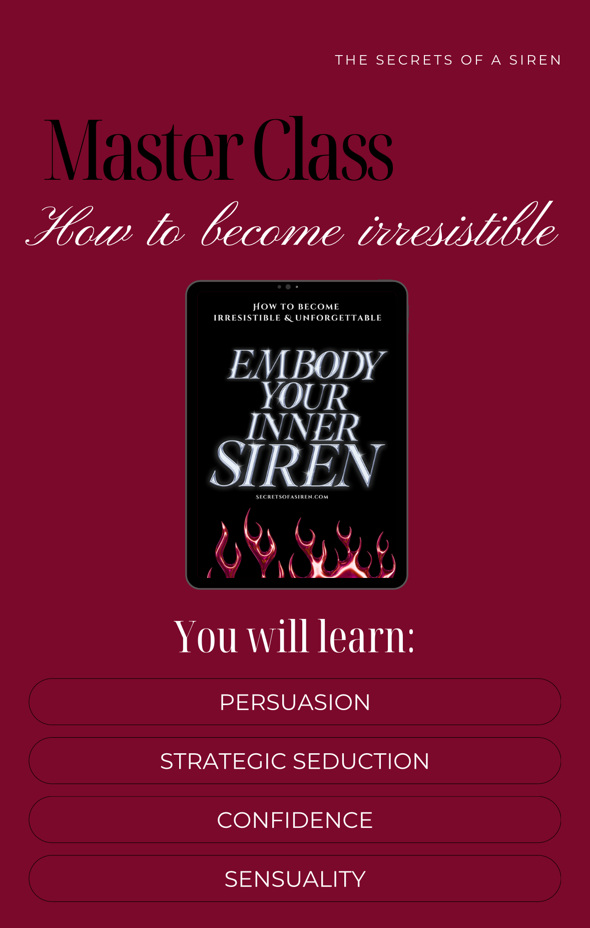 Embody Your inner Siren E-book