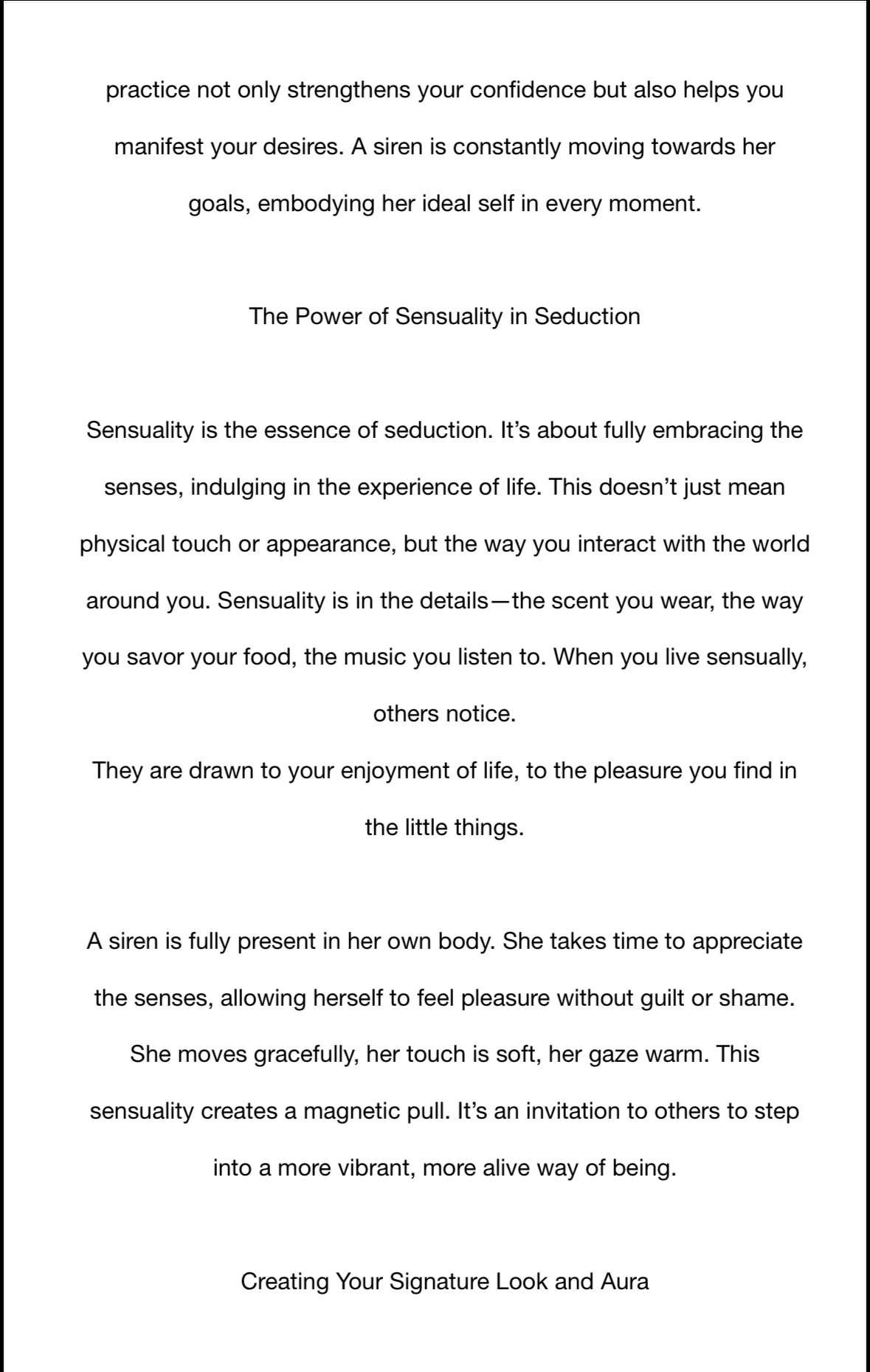 Embody Your inner Siren E-book (Glow Up & Seduction)